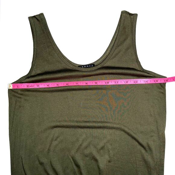Theory Scoop Neck Glemma Heart Rayon Sleeveless Maxi Dress Size Small - Picture 10 of 13